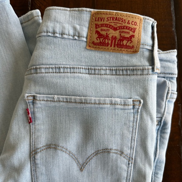 Levi’s Light Blue Jeans - 724 High Rise Straight Crop Size 29 - Picture 6 of 12